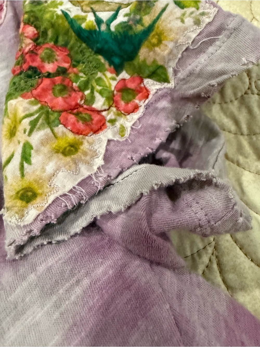 Magnolia Pearl Cat Kitty Jersey Tie Dye Applique Tee Shirt Dress Juniper - Picture 8 of 10